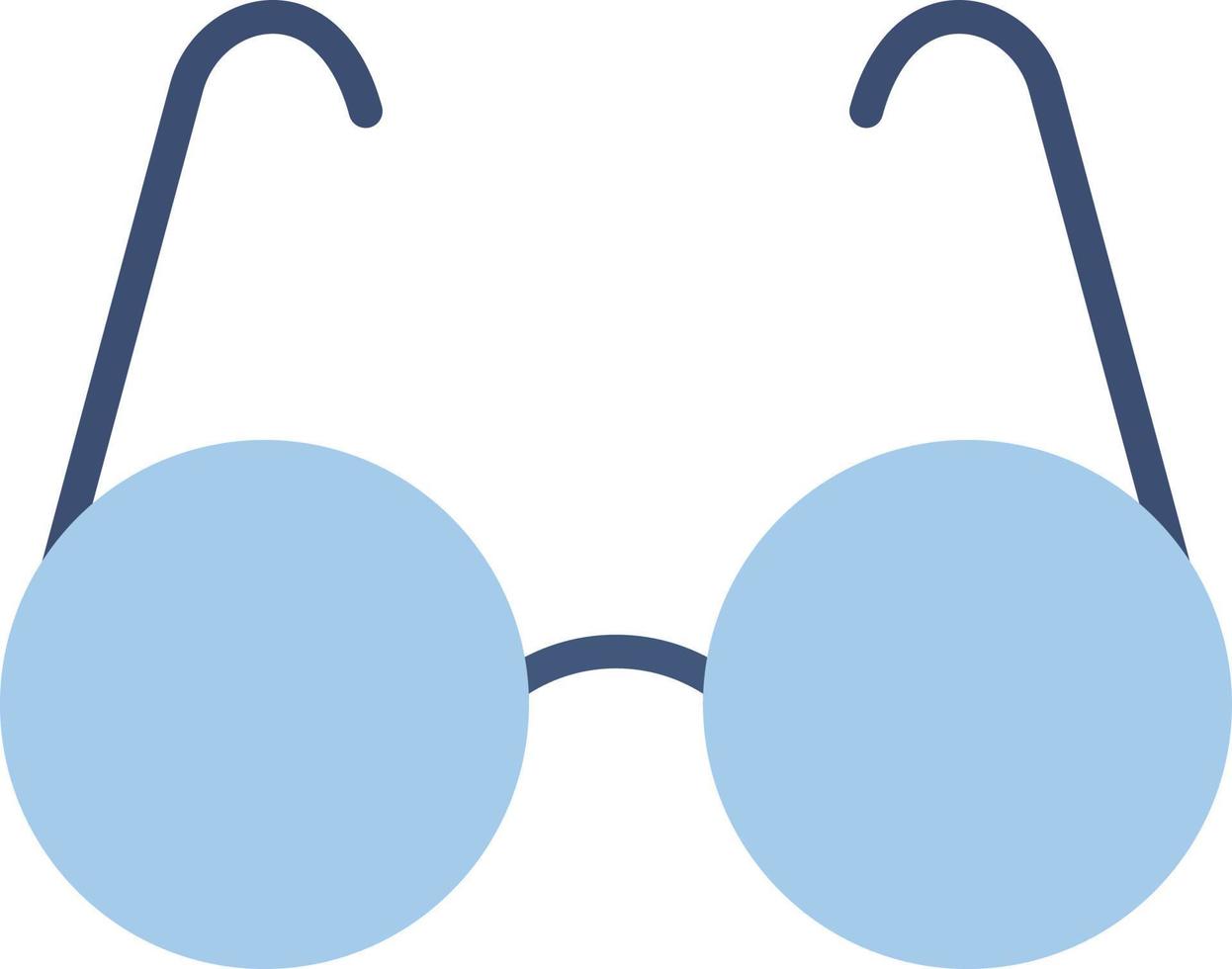 Eyeglasses Flat Icon vector