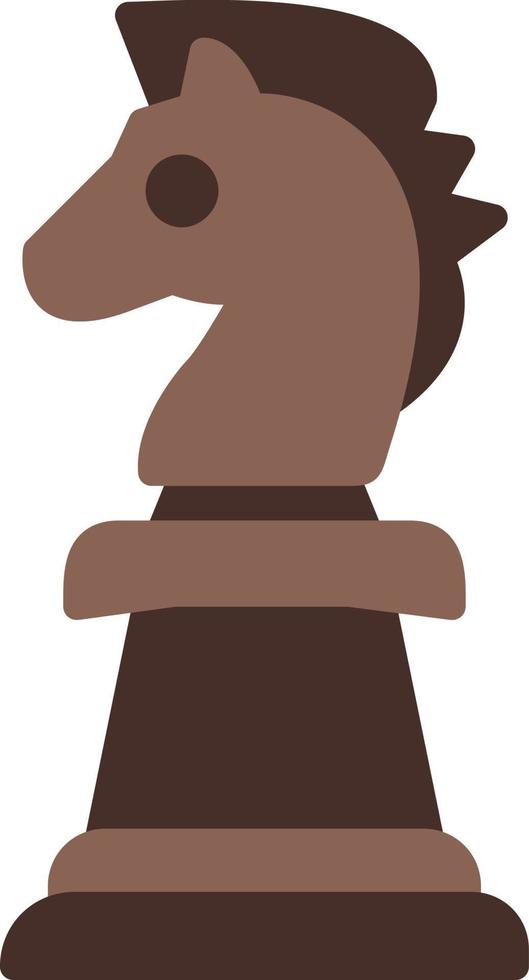 Chess Knight Flat Icon vector