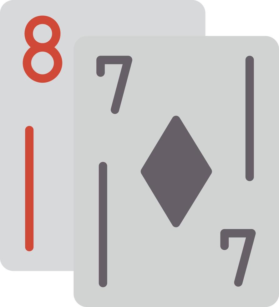Poker Flat Icon vector