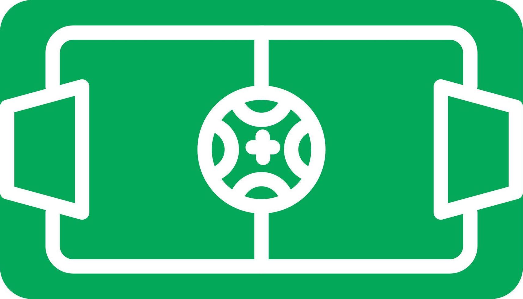 Football Field Flat Icon vector