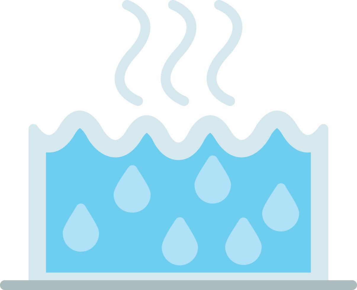 icono plano de agua caliente vector