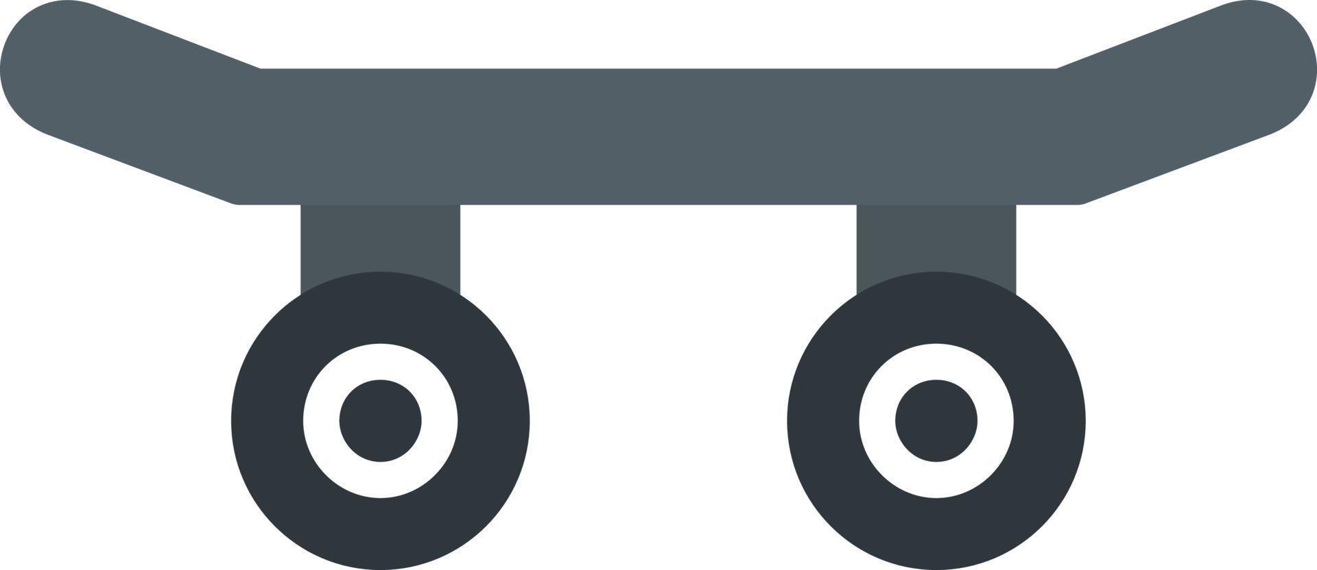 Skateboard Flat Flat Icon vector