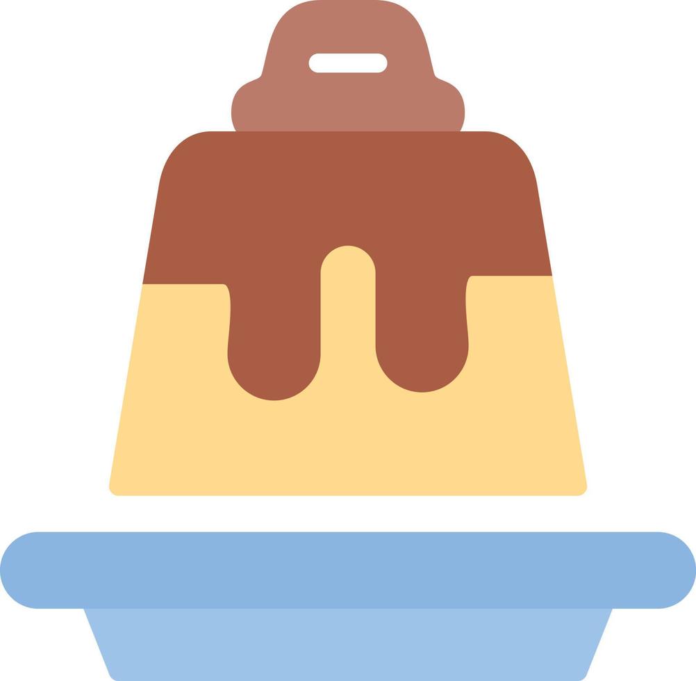 Flan Flat Icon vector