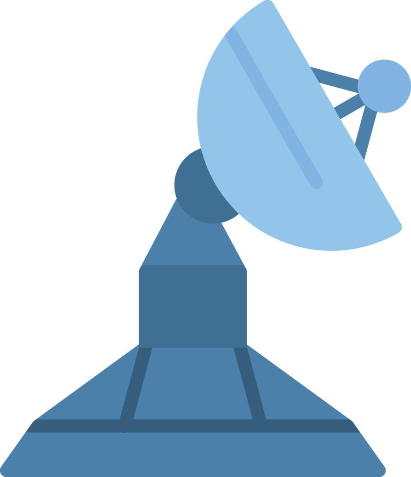Satellite Dish Flat Icon vector