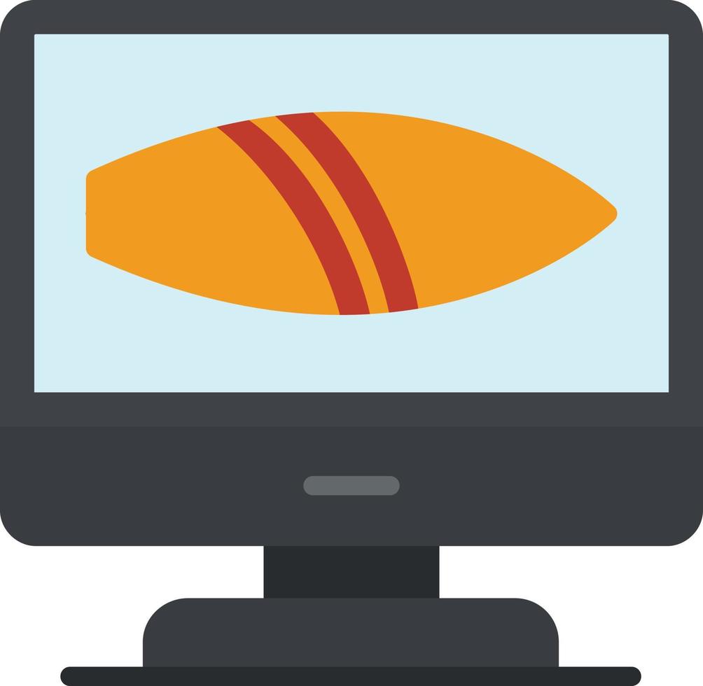 Surfing Flat Icon vector