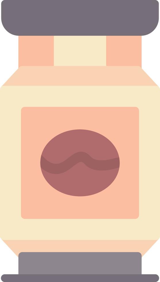 Instant Coffee Flat Icon vector