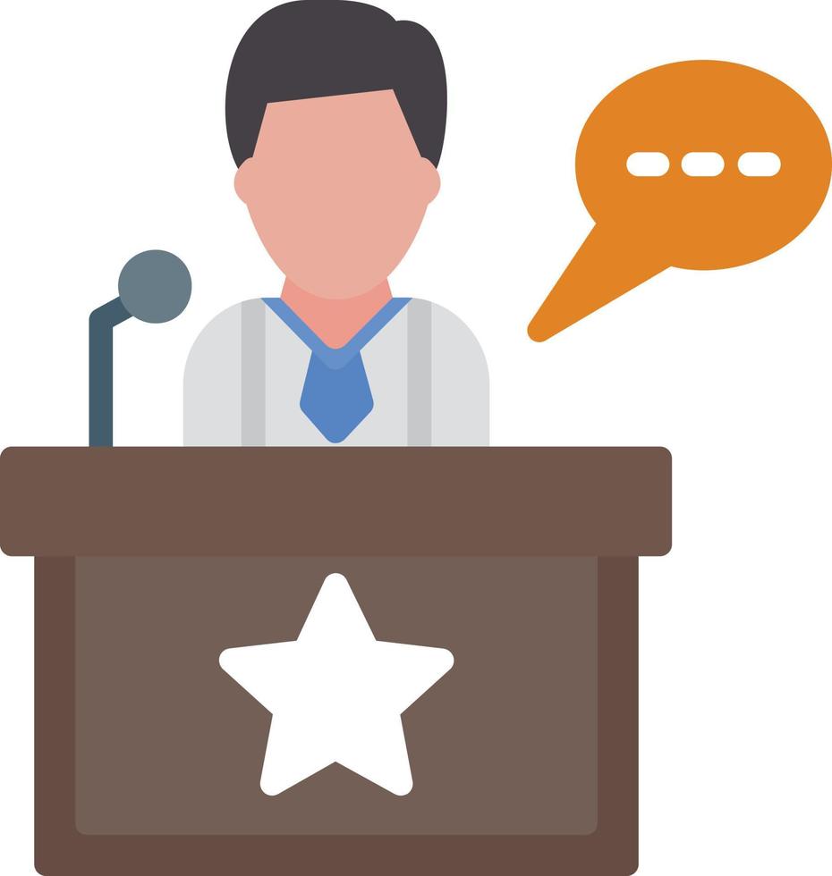 voting Campaign Flat Icon vector
