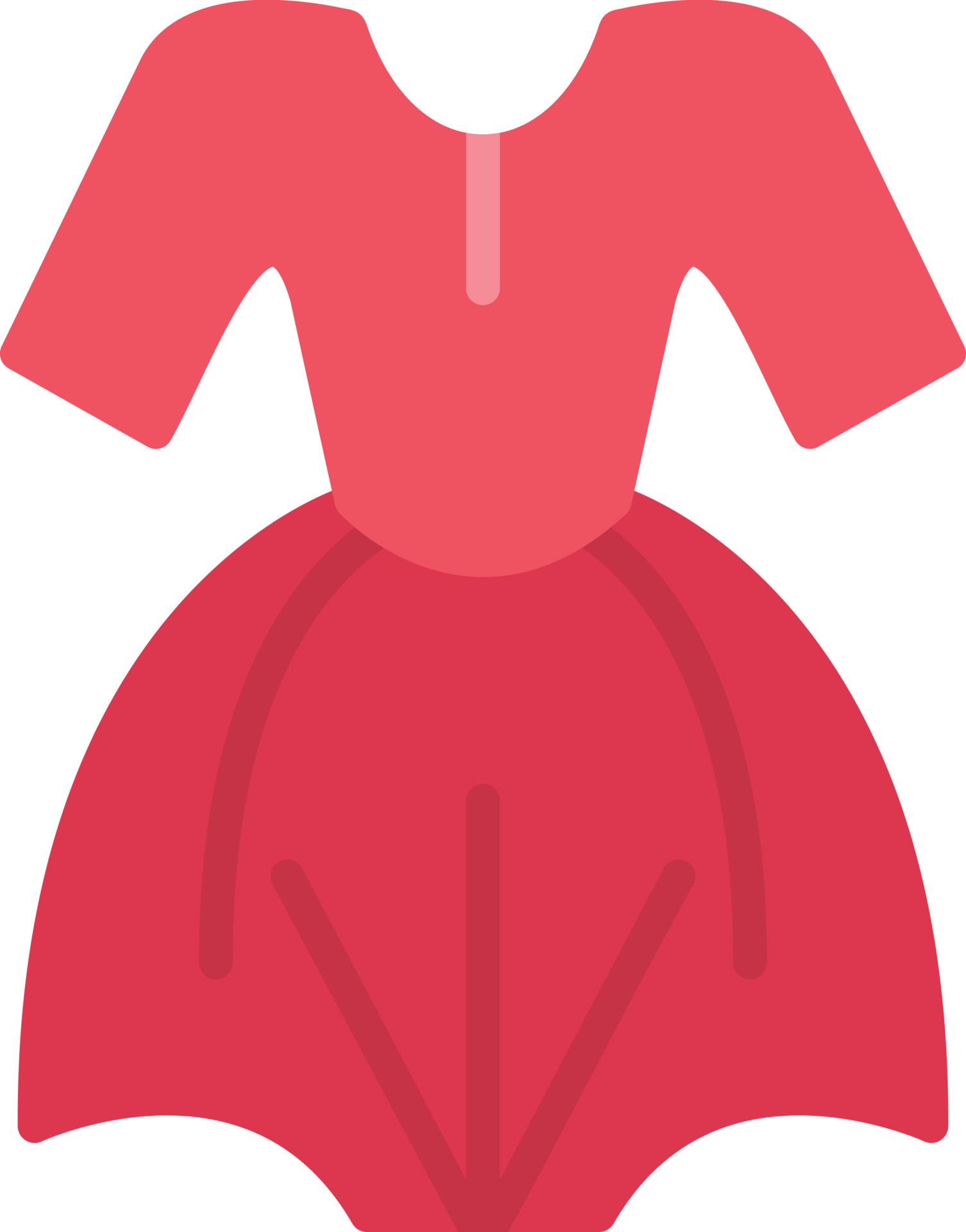 Dress Flat Icon 13950949 Vector Art at Vecteezy