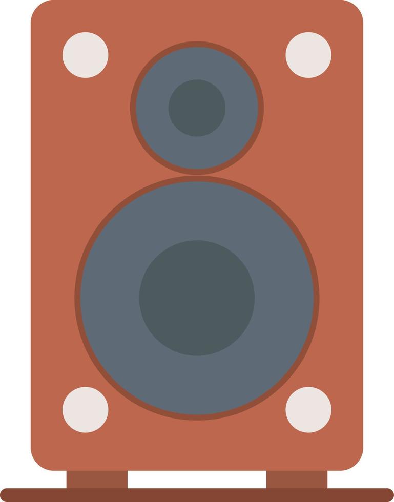 icono plano de altavoz vector