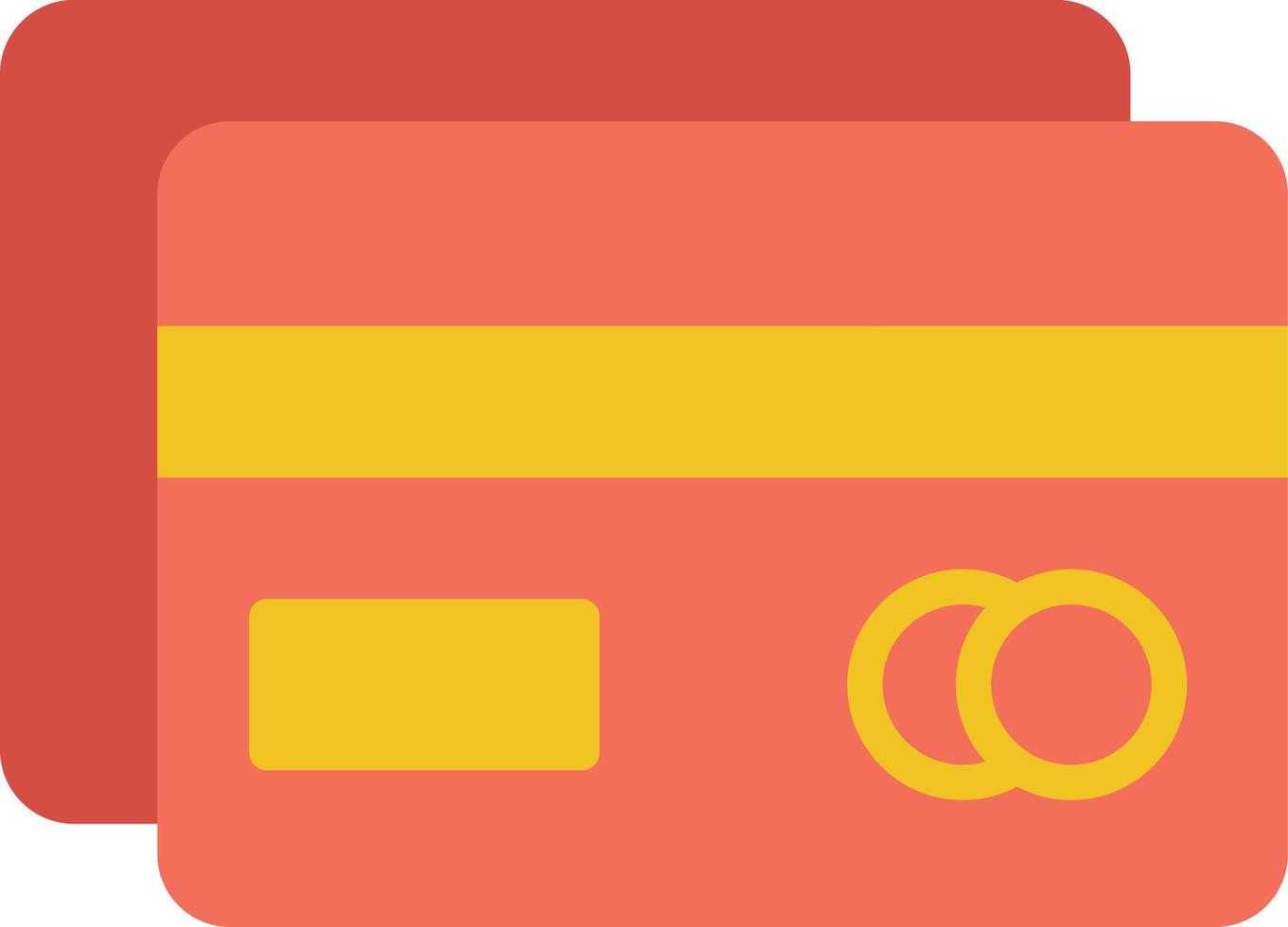 Credit Card Flat Icon vector