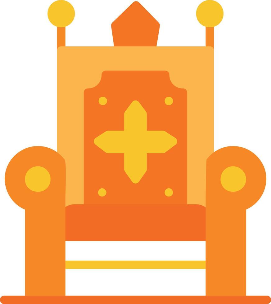 Throne Flat Icon vector
