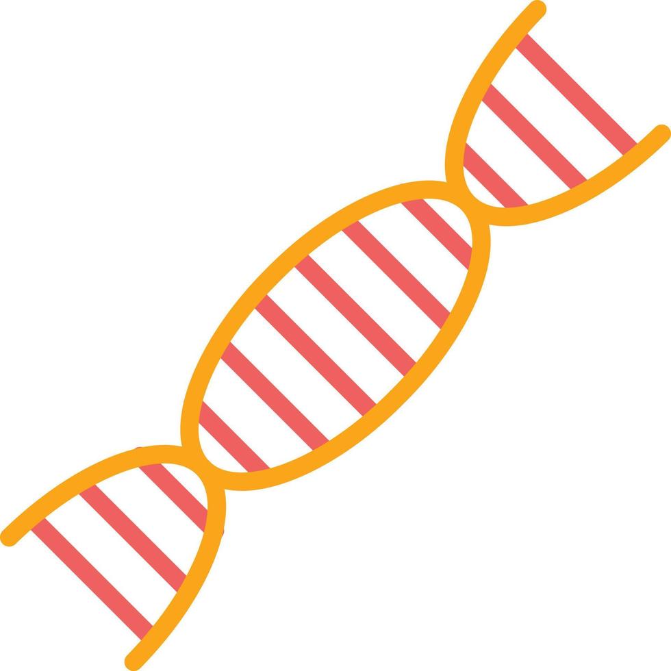 Dna Flat Icon vector