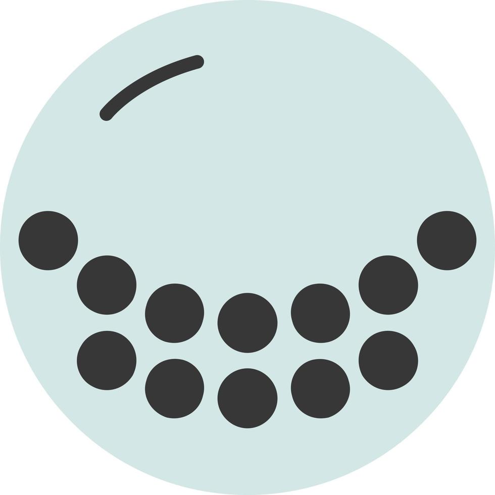 icono plano de pelota de golf vector