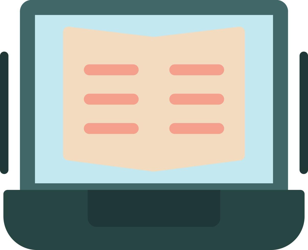 Elearning Flat Icon vector