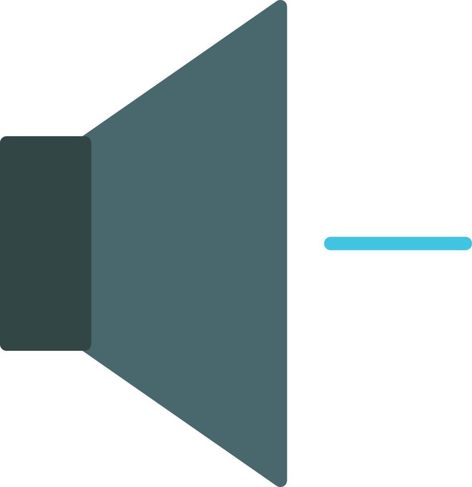 Volume Down Flat Icon vector