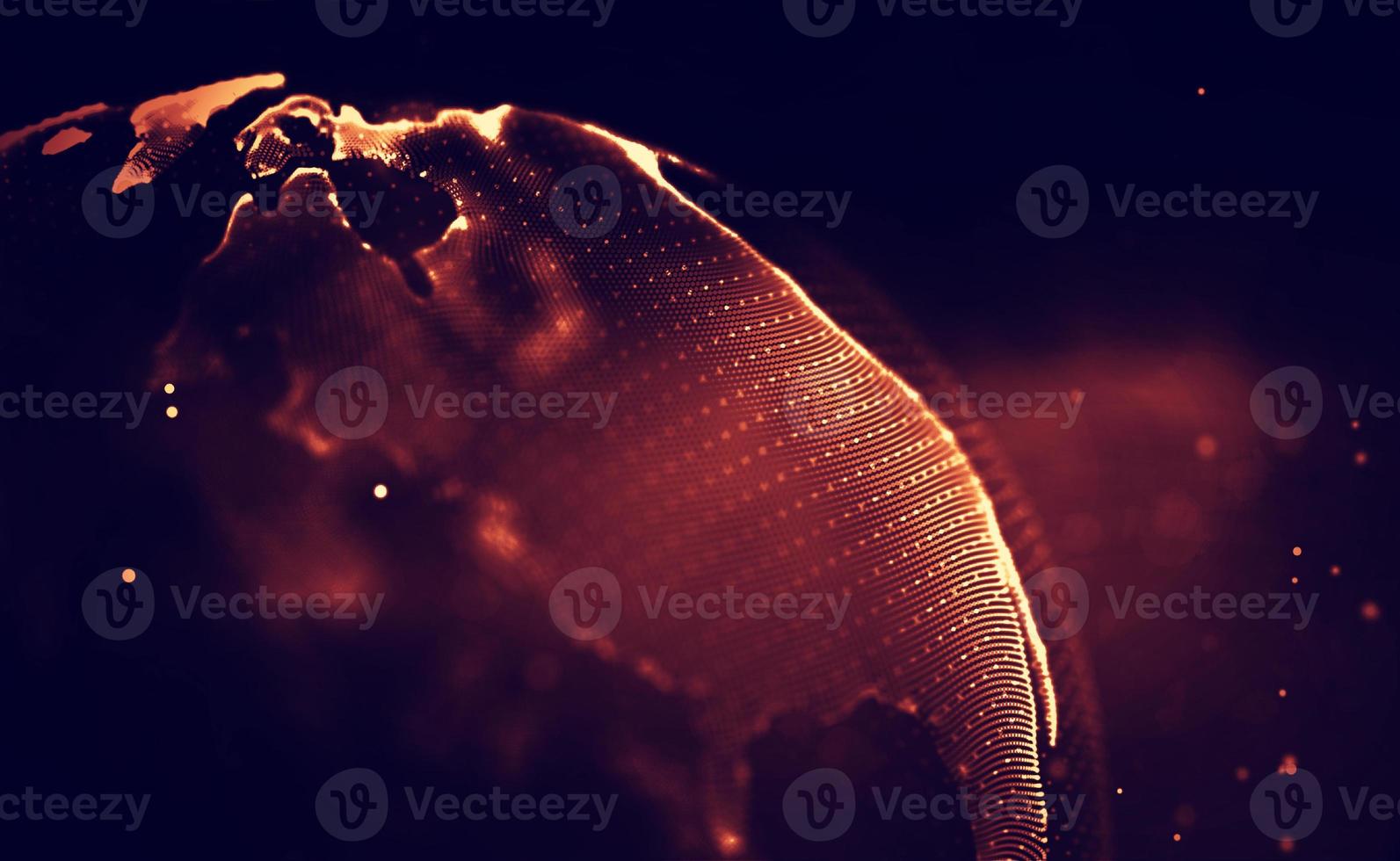 Abstract fire mesh background.Polygonal structure. photo