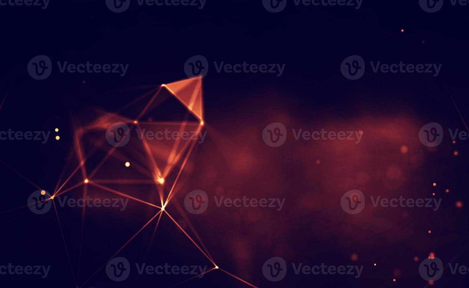 Abstract fire mesh background.Polygonal structure. photo
