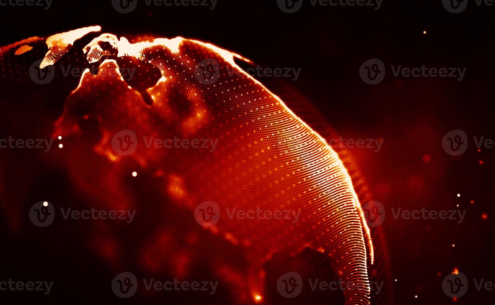 Abstract fire mesh background.Polygonal structure. photo