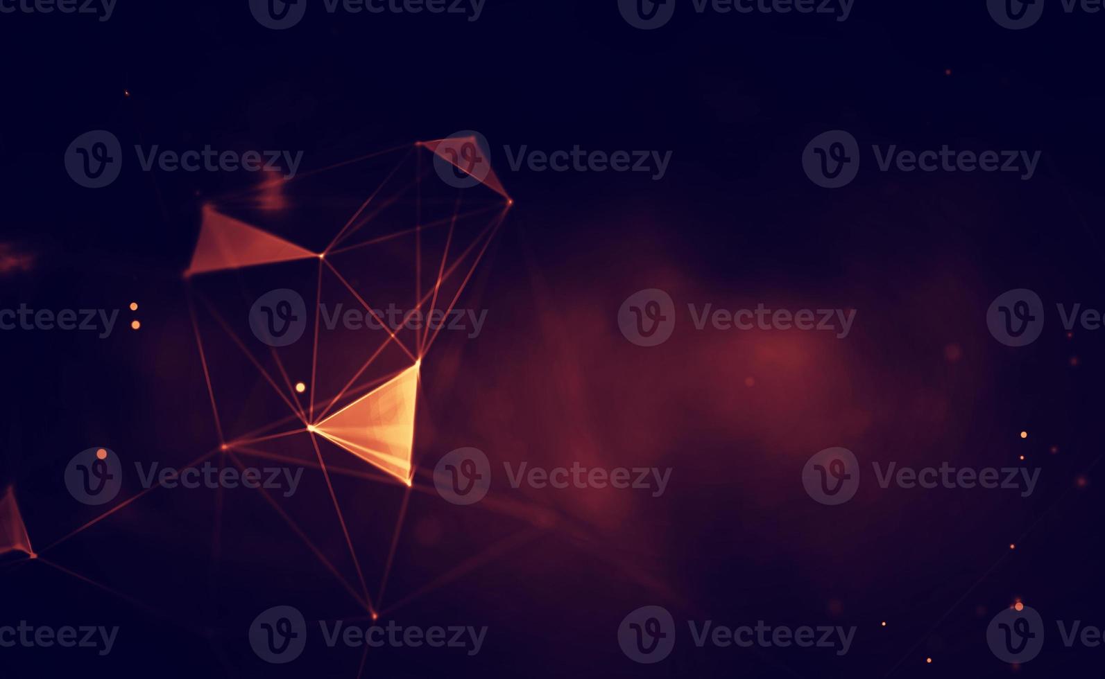 Abstract fire mesh background.Polygonal structure. photo