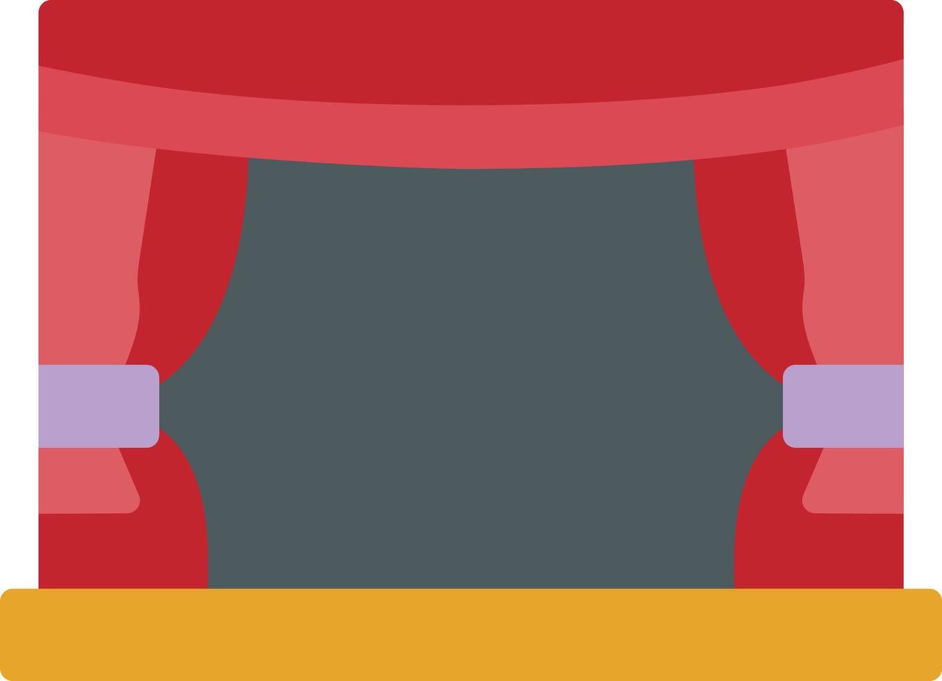 Stage Flat Icon vector