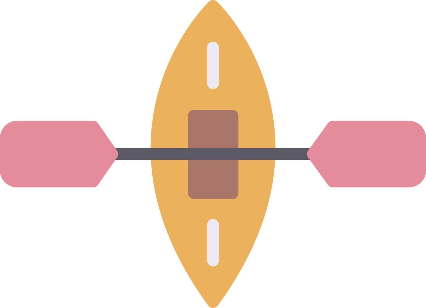 Kayak Flat Flat Icon vector