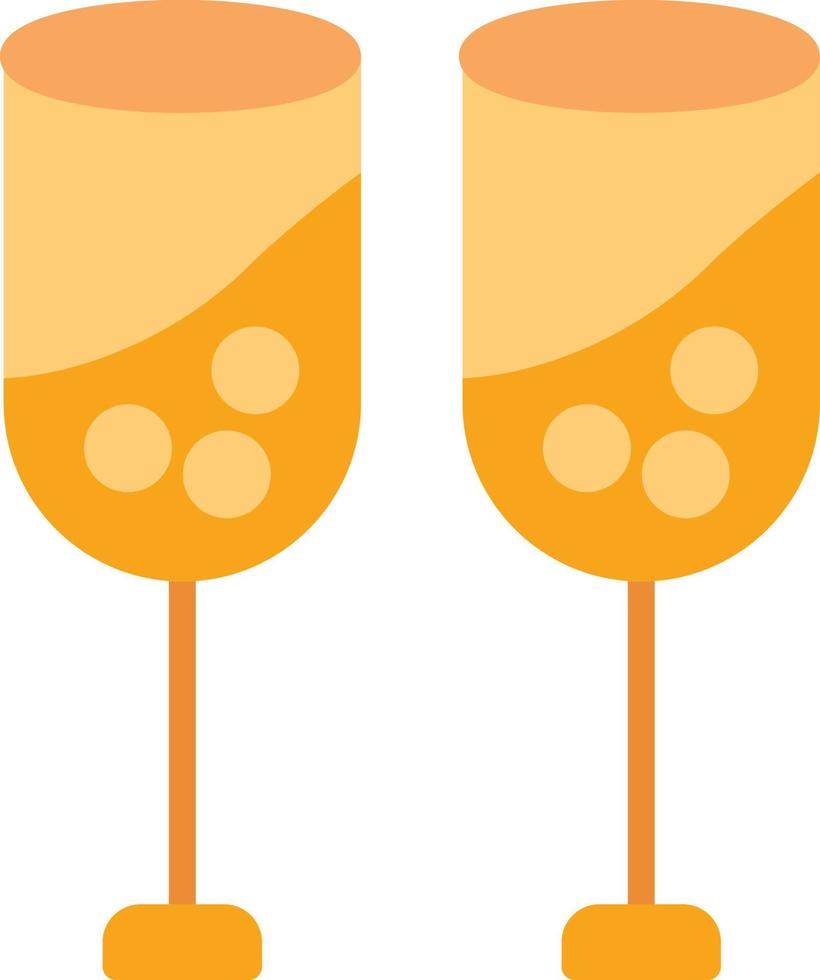 Champagne Flat Icon vector