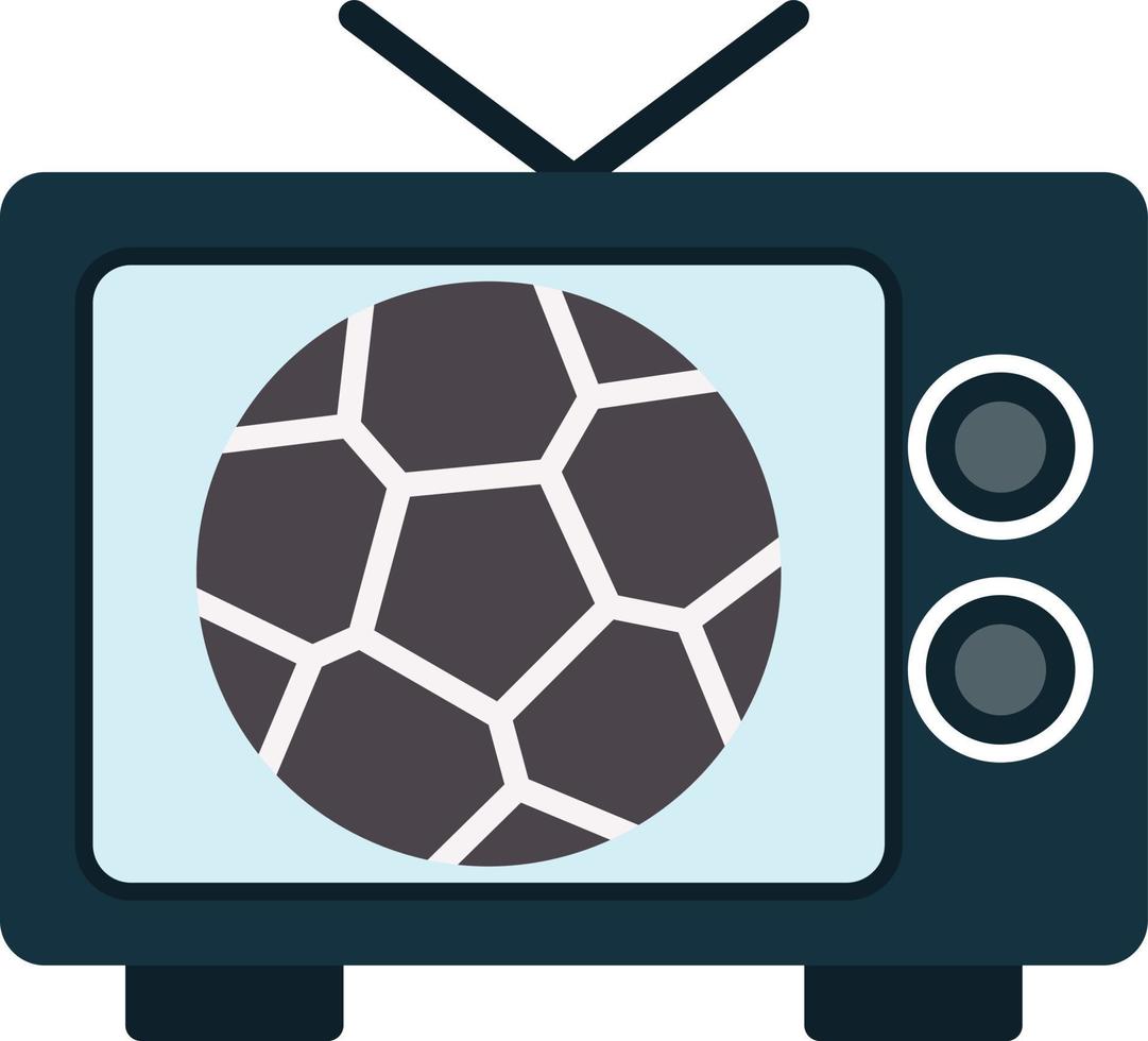 icono de televisión plana vector