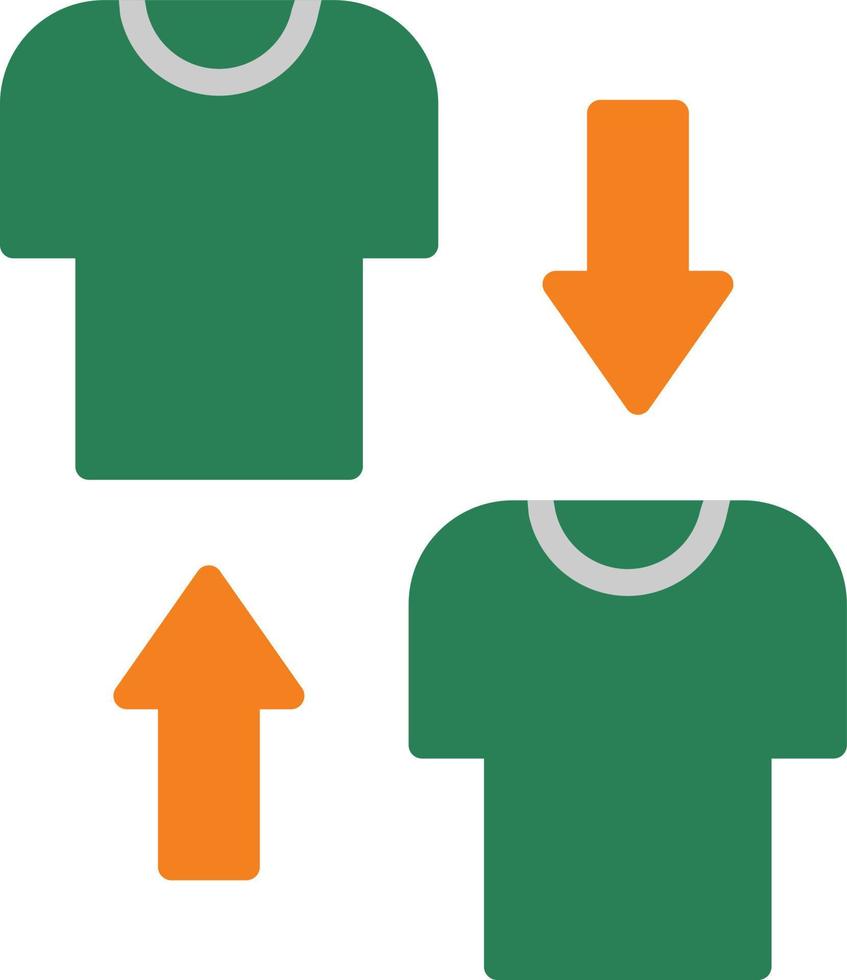 Substitution Flat Icon vector