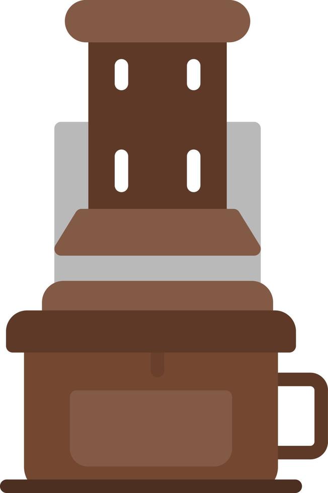 Aeropress Flat Icon vector