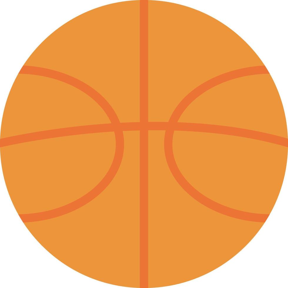 icono plano de baloncesto vector