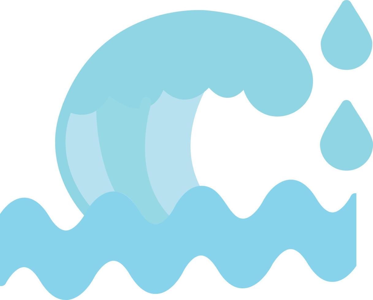 Wave Flat Icon vector