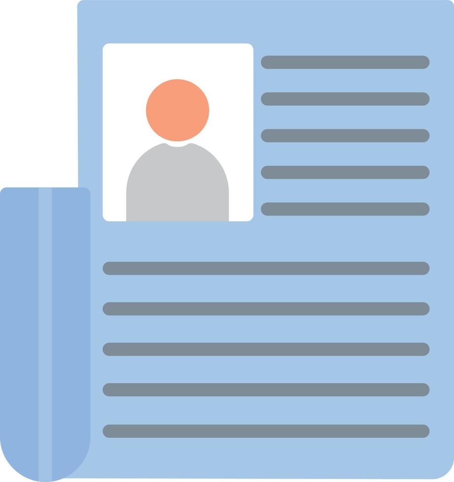 Newspaper Flat Icon vector