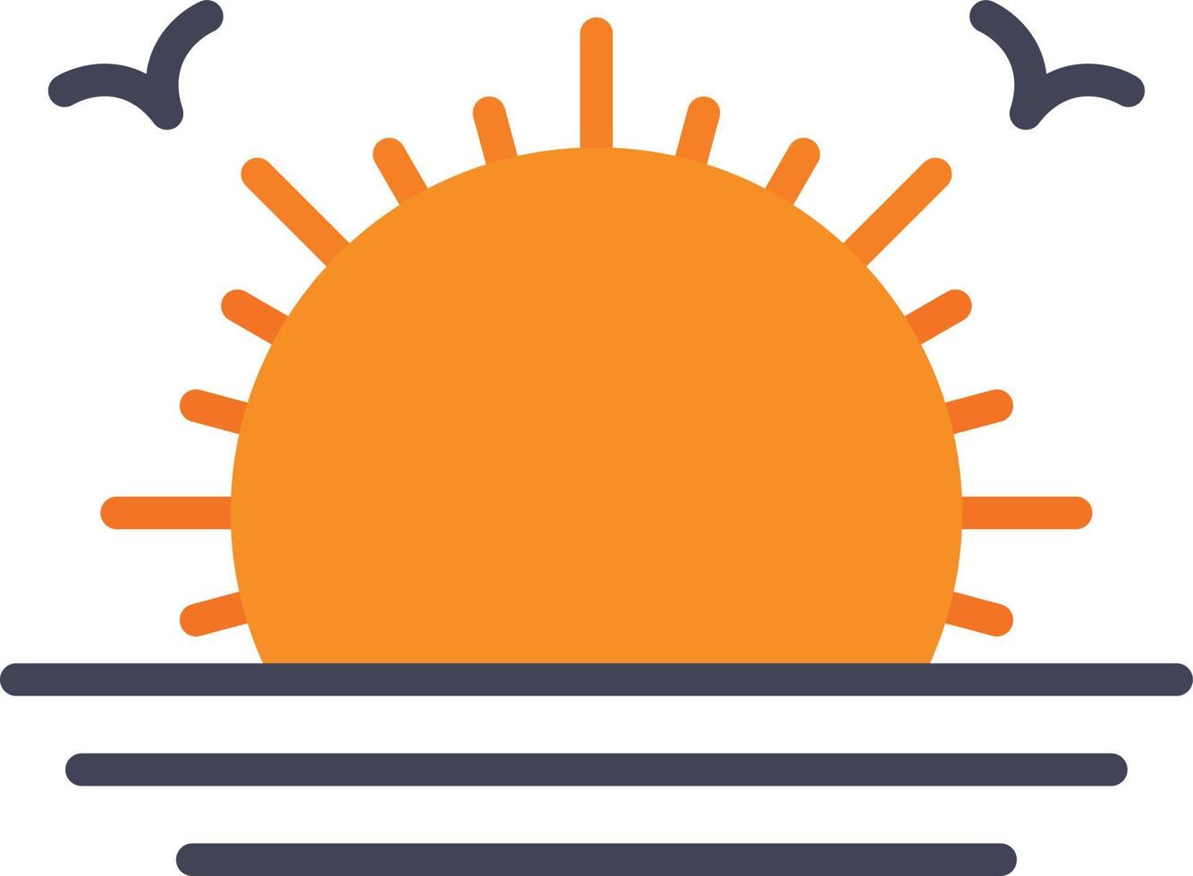 Sunrise Flat Icon vector