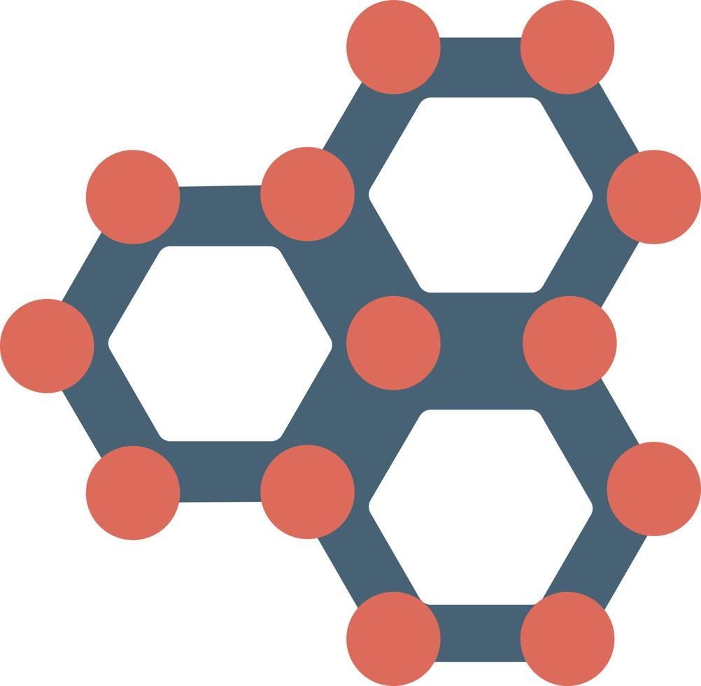 Molecule Flat Icon vector