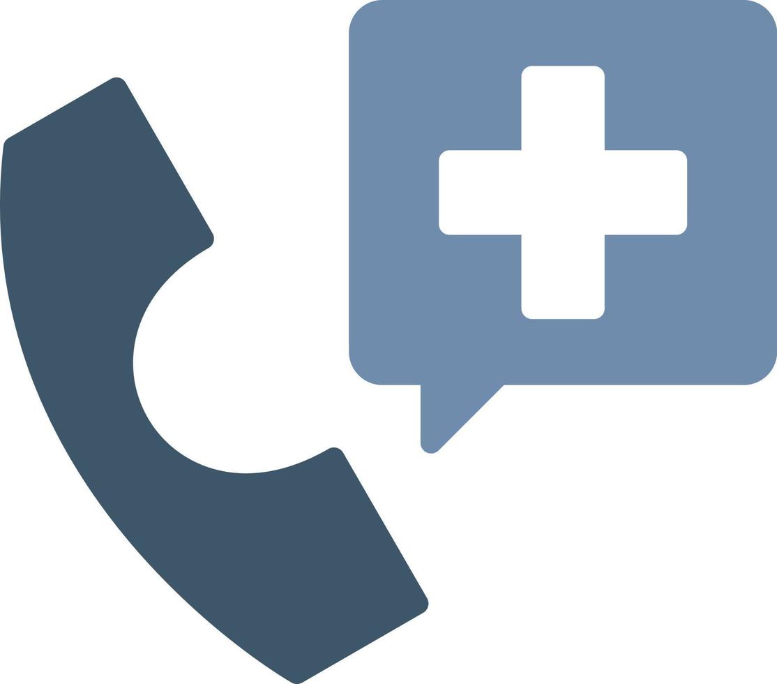 Call Doctor Flat Icon vector