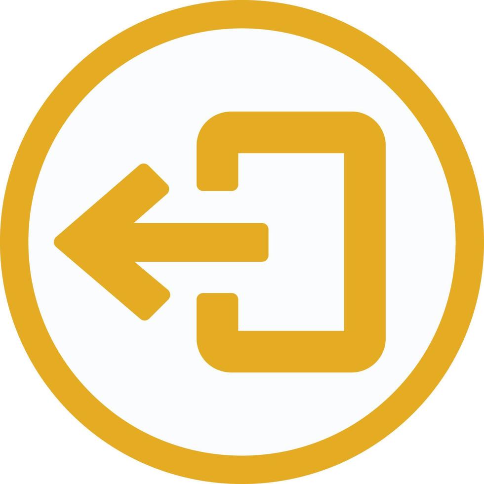 Logout Arrow Flat Icon vector