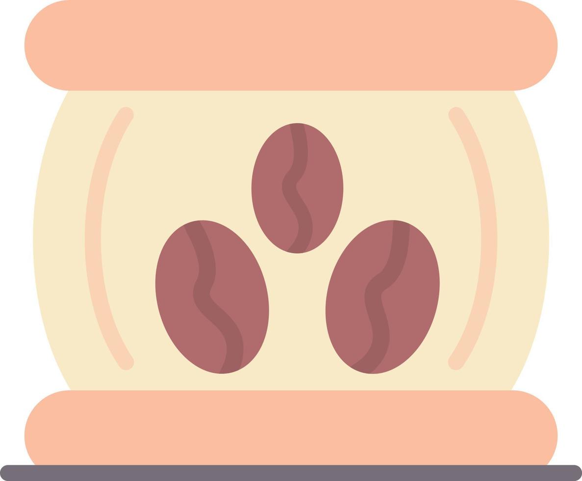 Coffee Beans Flat Icon vector
