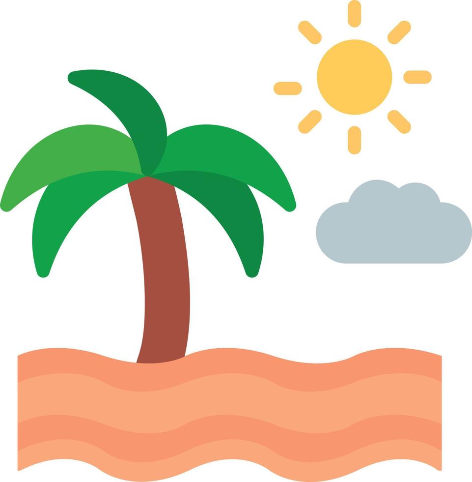 Sea Flat Flat Icon vector