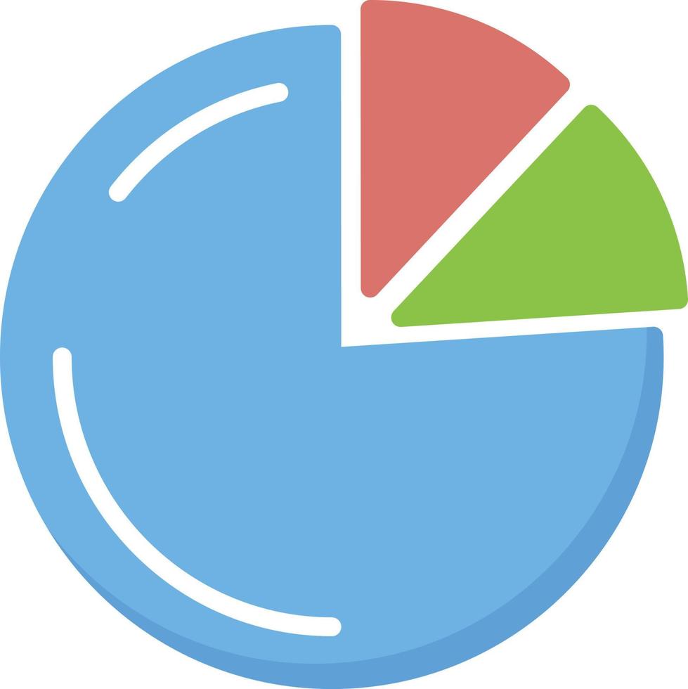 Pie Chart Flat Icon vector