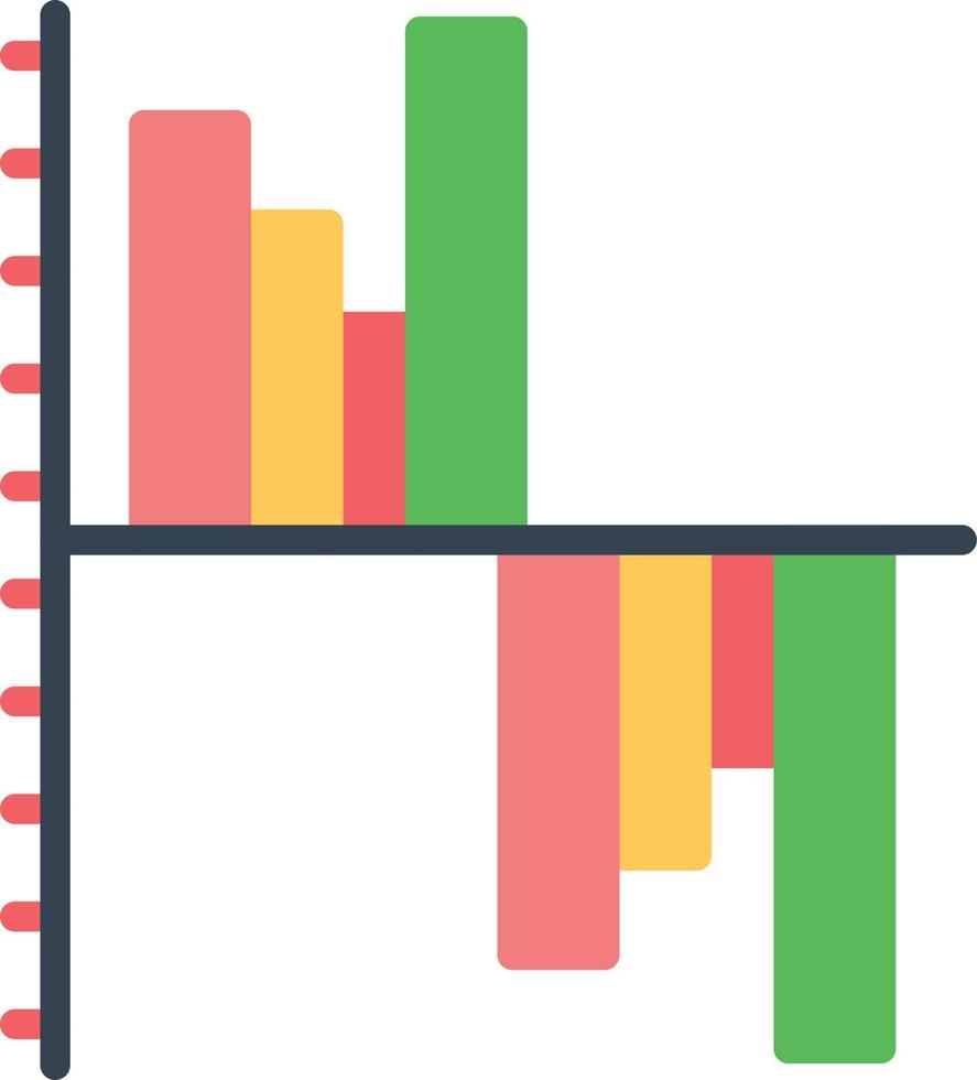 Gantt Chart Flat Icon vector