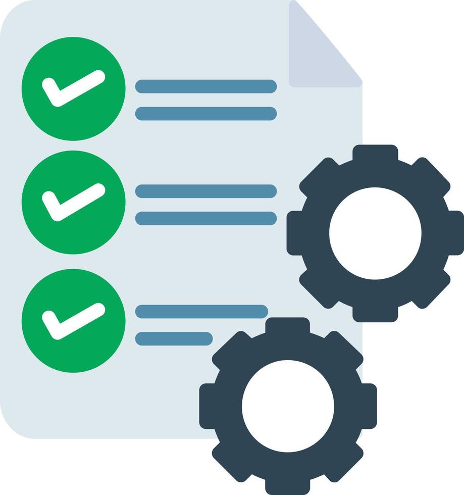 Data Processing Flat Icon vector
