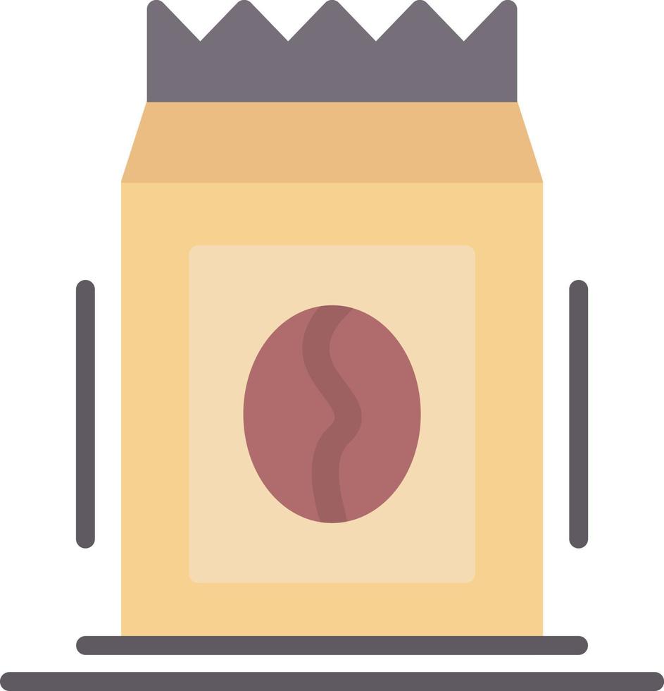 Coffee Bag Flat Icon vector