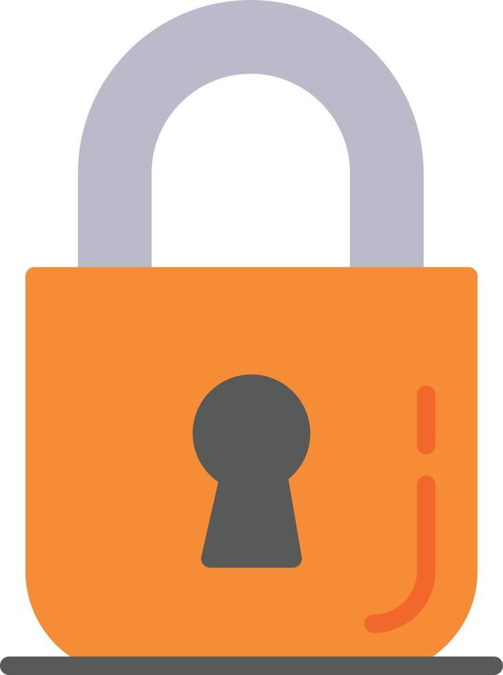 Lock  Flat Icon vector