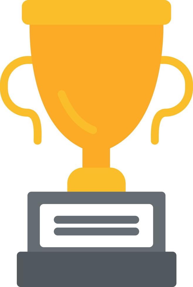 Reward Cup Flat Icon vector