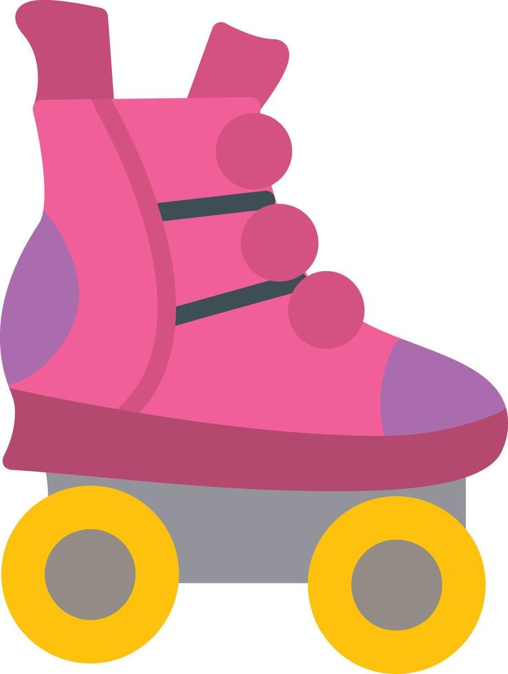 Roller Skate Flat Icon vector