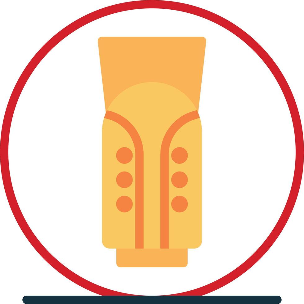 Shin Guard Flat Icon vector