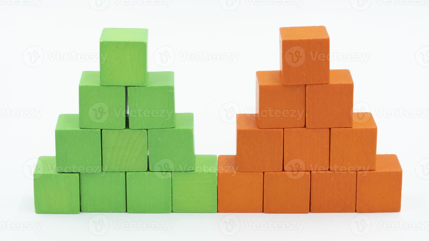 wooden building blocks wood cube building blocks photo
