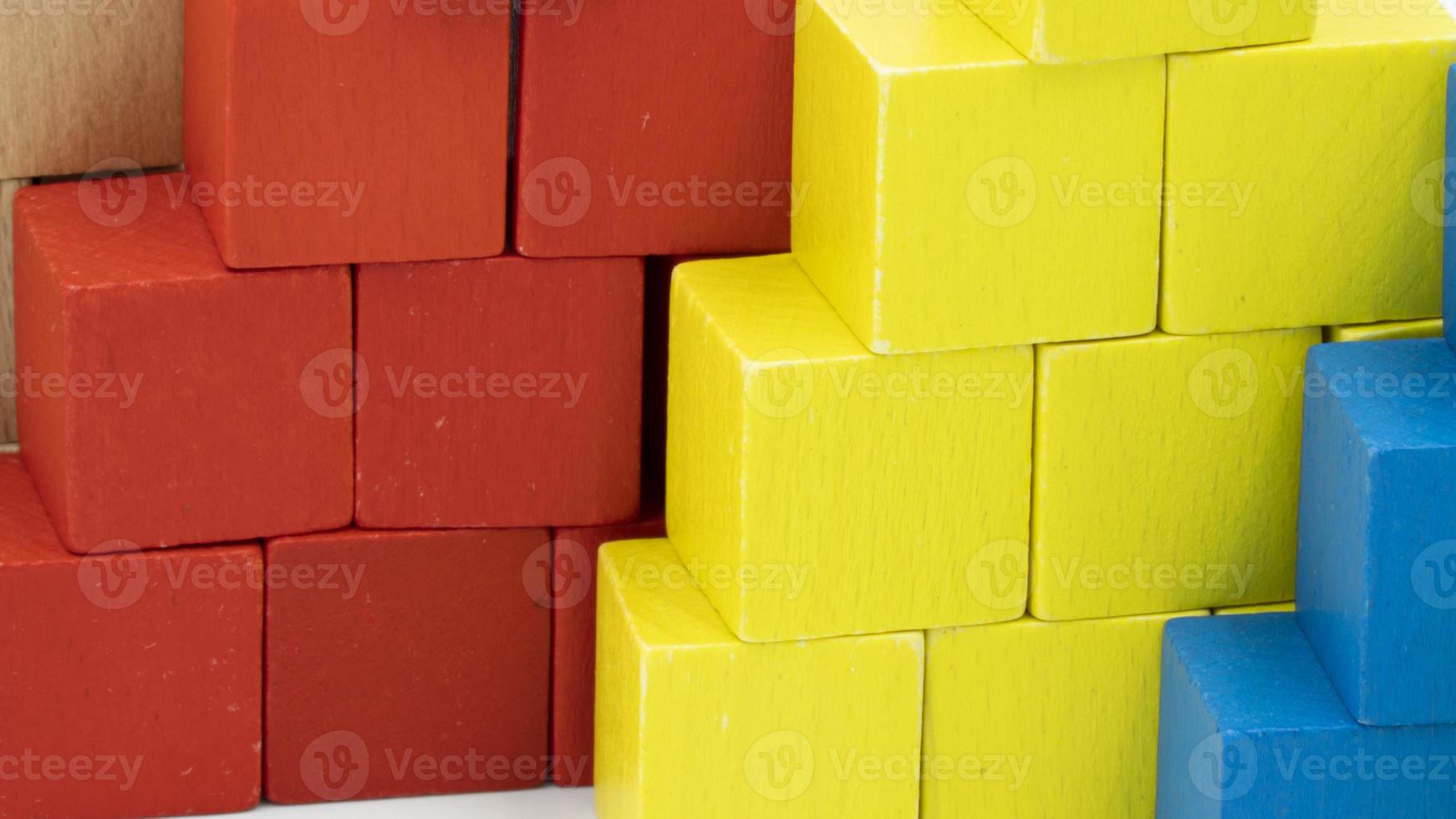 wooden building blocks wood cube building blocks photo