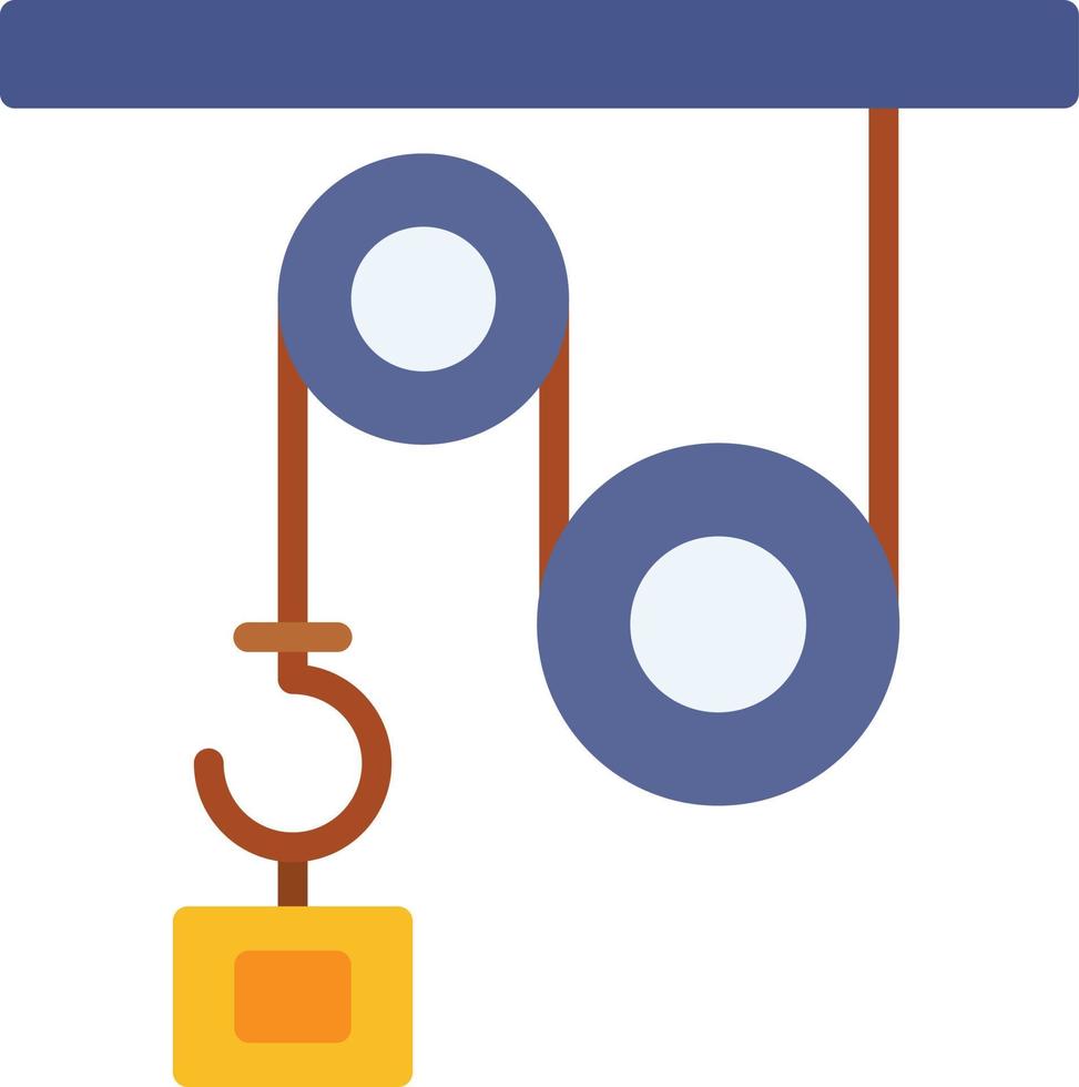 Pulley Flat Icon vector