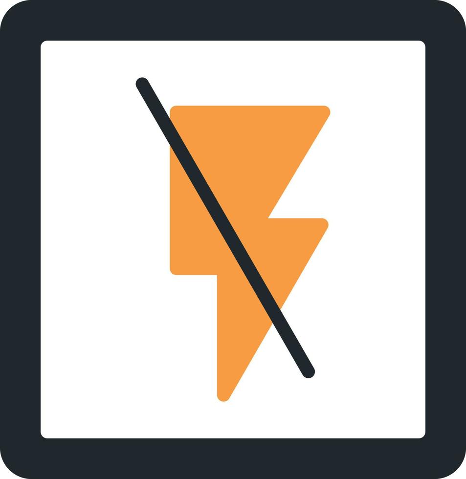 icono plano flash vector